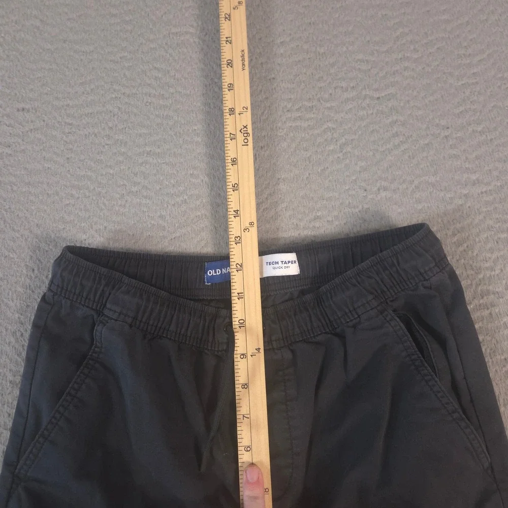 Old Navy Pants Boys XXL 18 Black Tapered Built-In Flex Tech Travel Quick Dry